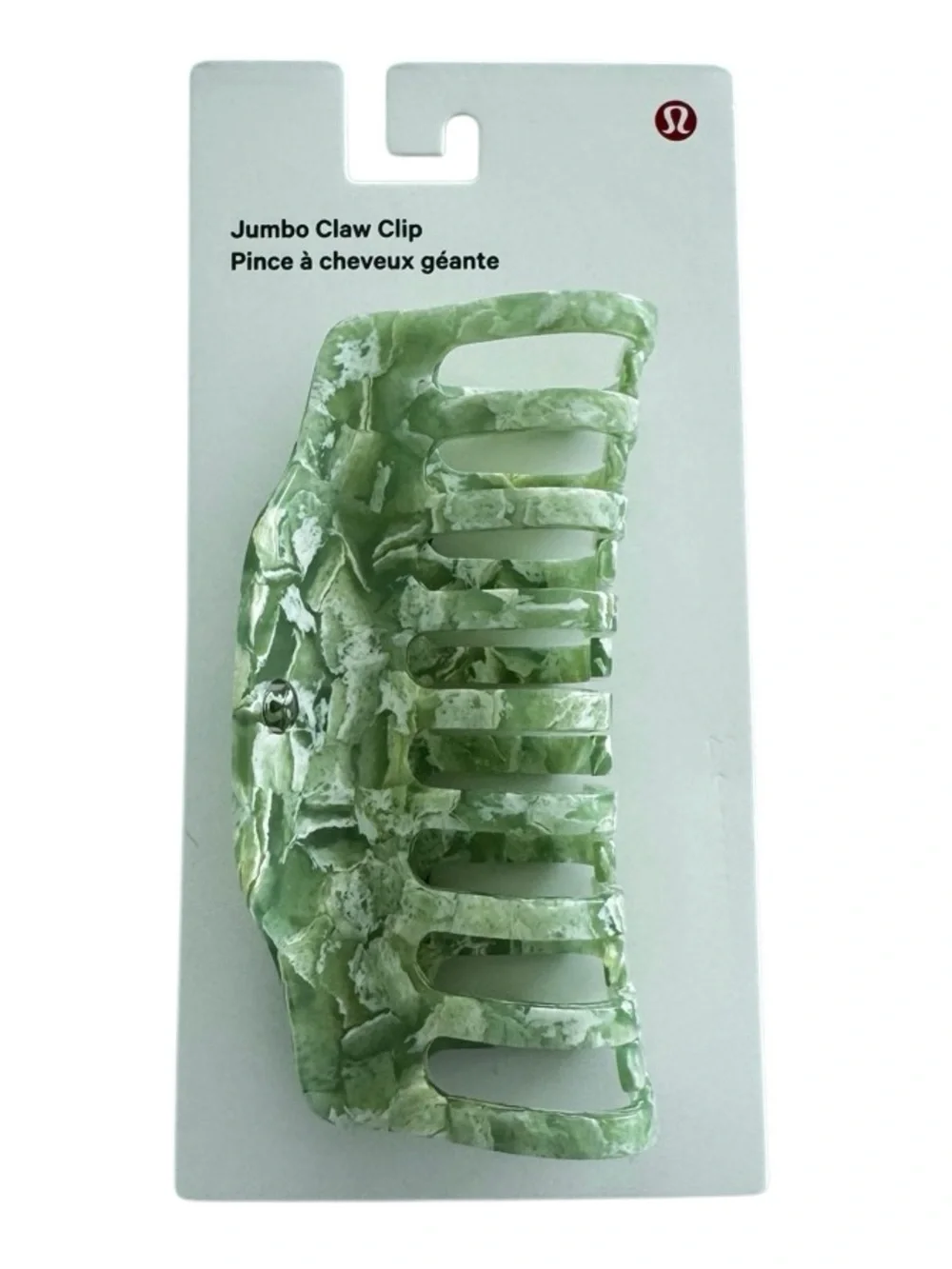 Lululemon Jumbo Claw Clip Willow Leaf/Matcha Magic - Picture 15 of 16